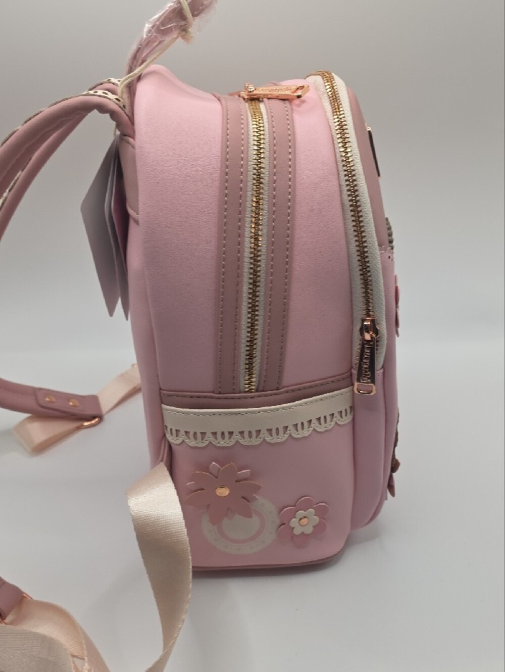Loungefly Disney Pink Princess Lace Mini Backpack - Picture 3 of 8